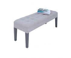LXESWM Ottomano banco poggiapiedi Cuoio Scarpe Banco poggiapiedi Divano a Panca Bedroom End Sgabello poggiapiedi for Soggiorno Camera da Letto (Colore : A, Size : 90 × 40× 45cm)