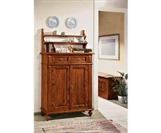 Estea Mobili - CREDENZA LEGNO CON PIATTAIA L 105 P 42 H 180 piattaia compresa - COUNTRY COLLECTION - 923-A 924-A - Come foto