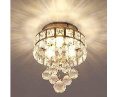Moderno lampadari moderni cristallo,plafoniera cristalli lampada a sospensione per sala da pranzo bagno camera da letto lampadario cameretta bambini 3 G4 LED Lampadine richiesto,D16cm