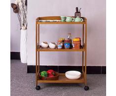 Cucina Sala da Pranzo Rolling Cart,Mobili Pranzo Auto cremagliere Rack di stoccaggio condimenti Cucina della Famiglia Carrello Pieghevole per Il Salone-B