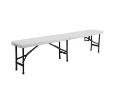 Totò Piccinni Panca KATIA a VALIGETTA Salvaspazio da Giardino Pieghevole per PIC-Nic Buffet da Cucina Campeggio Casa Catering (Panca)