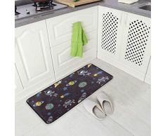 Mnsruu Tappetino da Cucina Cartoon astronauti con Motivo a Stelle Tappetino Antiscivolo Tappeti da Cucina Tappeti da Bagno Tappetini da Bagno Tappeto, 99 X 50.8CM