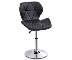 SGHH-UK Poggiapiedi Panchina Pelle Sgabello Girevole Sgabelli Faux Cucina Sedie con Schienali E Braccioli Regolabili da Bar di Gas Dellelevatore/Acciaio Cromato del Base for Lo Schienale Sedia