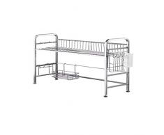 FACAI Cucina Scaffale, Organizzatore per stoviglie da Cucina autoportante in plastica a drenaggio da Pranzo a Doppio Strato da Cucina