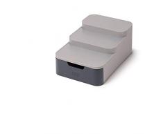 Joseph Joseph CupboardStore - Armadietto da cucina compatto a più livelli per riporre e organizzare la dispensa, grigio