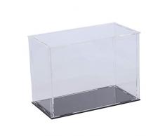 DOITOOL Scatole di Esposizione acriliche Trasparenti 1pc Scatola vetrina Trasparente 200x100x150mm per Esposizione da Collezione