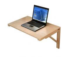 Folding Drop Leaf Tavolo Tavolo da Pranzo Space Saver Fold Convertibile Scrivania Portatile per la casa Scrivania da Parete Colore Naturale (Dimensioni : 100 * 60cm)