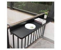 Tavolino da bar con ringhiera pensile for esterni regolabile, tavolino da caffè, scrivania pieghevole for laptop, supporto for piante, piccolo tavolo da pranzo, for bar con balcone 23.7.27 ( Color : B