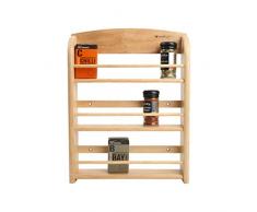 T&G Scimitar Collection - Portaspezie in Legno Hevea a 3 Ripiani