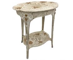 aubaho Tabella 60 Centimetri Fiori Tavolo in Ferro 11,5 kg Liberty Tavolo in Ferro in