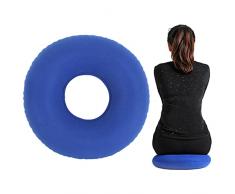 KARELLS Cuscino ad Anello Gonfiabile, Cuscino Gonfiabile a Ciambella, Cuscino Emorroidi Gonfiabile per Auto, Divani, Uffici e Sedie a Rotelle