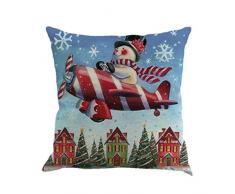 Cuscino di Christmas, Longra Tovaglia Eco-Friendly removibile e lavabile Eco-Friendly 45cm * 45cm / 18 "* 18" (Multicolore_E)