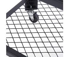 lyrlody Carrello di Servizio Rustico,Mobile da Cucina Salvaspazio con 4 Rotelle,3 Ripiani Scaffale per Cucina in Acciaio Legno,Stabile Struttura in Ferro e Cestello in Rete Metallica,76 * 60 * 40cm
