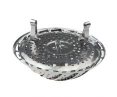 vapore pieghevoli - SODIAL(R) Cucina pieghevole / pieghevole in acciaio inox Vapore carrello Steam Cooker