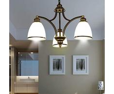 Atmosfera Romantica Semplice Lampadario Europeo Soggiorno Sala da Pranzo Sala da Pranzo Illuminazione Camera da Letto Creativa Retro Lampade in Ferro Battuto, 1 Luminoso