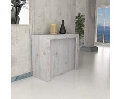 Ve.Ca. Tavolo consolle Marte con porta prolunghe, allungabile fino a 300 cm, in diverse finiture legno, arredo casa e cucina (Shabby chic)