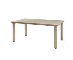 Ideapiu Tavolo da Giardino in Tecnopolimero, Fisso da 170X100Pfx75H. Colore: Lino