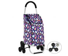 ASZX Carrello Pieghevole,Carrello di Servizio Leggero Impermeabile Portatile con Manico Staccabile,RubberBearingWheel