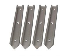 SNOWINSPRING 4 Pz Scivolo per La Lavorazione Del Legno Scanalatura A T Guida Di Scorrimento Circolare Elettrico Sega Tavolo Ribaltabile Tavolo Sega Guida Binario Parti Intersecanti-Argento
