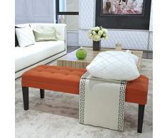 LXESWM Ottomano banco poggiapiedi Cuoio Scarpe Banco poggiapiedi Divano a Panca Bedroom End Sgabello poggiapiedi for Soggiorno Camera da Letto (Colore : D, Size : 90 × 40× 45cm)