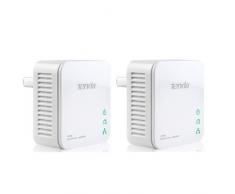 Tenda Powerline P200 Kit, AV 200Mbps su Powerline, 1 Porta Ethernet, HomePlug AV, Plug and Play, Risparmio Energetico, Kit con 2 Adattatori, Rete PowerlineLAN Fino a 300 Metri di Copertura