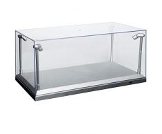 Kings Display Group Vetrinetta Esposizione con luci LED Show Case (35,5 x 15,6 x 16 cm.) per Modelli da Collezione Scala 1:18