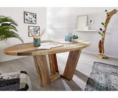 massivmoebel24 Tavolo da pranzo legno antico 210x110x78 natura non trattato Rustica #121