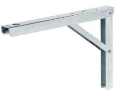 2 Pezzi - GedoTec Staffa sostegno ribalta ampliamento del tavolo pieghevole consolle LINEA PROFESSIONALE acciaio in metallo regolabile 70 80 90 ° Forza portante 180 kg Qualità marchio per Zona living