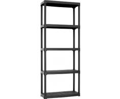 Art Plast T70/5 Scaffale in plastica, Nero