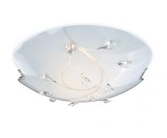 PLAFONIERA NICHEL SATINATO, LAMPADINE ESCLUSE: 3xE27 40W Art. 40404-3 [Cucina], metallo