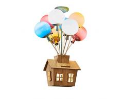 Lampadari Lampade a sospensione sospensione Palloncino capanna Lampadario per cameretta per bambini Cartoon Sala da pranzo Lampada da Soggiorno Tricolore dimmerabile