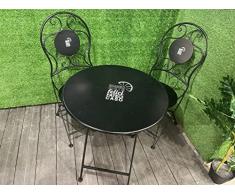 Ambra Garden SET BISTROT FELICI TAVOLO Ø60CM + 2 SEDIE PIEGHEVOLI