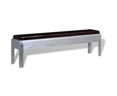 AGGEY Mobili,Panche,Conservazione,Panchina Aviator Vera Pelle 160x32x45 cm,Panchine dingresso
