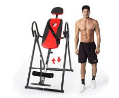 YM Panca Inversione Gravitazionale Pieghevole Professionale con Supporto Spalle e Cintura di Sicurezza, Equilibrio Perfetto, Ergonomica, Sicura e Resistente – Certificazione EN ISO 20957-1