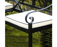2 pezzi Cuscino per panca da giardino per esterni, Cuscino per mobili per panchina da parco, morbido e confortevole per mobili Cuscino per sedia da veranda (solo cuscini per sedili, niente panche)