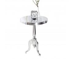 Tavolo da bar in stile barocco con effetto anticato, rotondo, in alluminio, altezza 75 cm