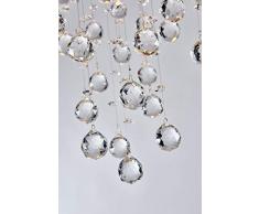 Moderno cristallo goccia di pioggia lampadario illuminazione a incasso LED plafoniera lampada a sospensione per sala da pranzo bagno camera da letto soggiorno 4 GU10 LED Lampadine richiesto