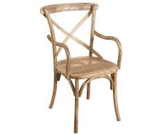 Biscottini sedia thonet 91x52x45 cm | Sedie cucina legno | Sedie sala da pranzo legno finitura noce chiaro | Sedia cucina seduta Rattan VV-L6302
