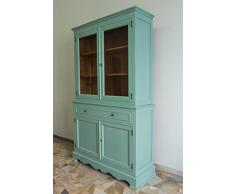 Ebanisteria Gambella - Credenza a due corpi verde