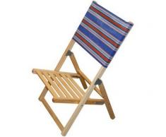 Liberoshopping Sedia spiaggina Mare Piscina richiudibile in Legno massello