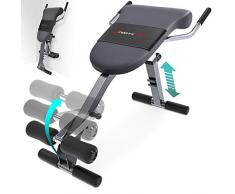 Sportstech BRT200 3in1. Panca per Schiena e Addome con Innovativo Design Antiscivolo, Brevettato, Multifunzionale, Ripiegabile, Imbottitura ergonomica, 5 Livelli di inclinazione.