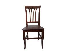 Sedia Victoria, in Legno Massello, Varie Sedute e Colori, Ordine Minimo 2 Pezzi (Noce, Massello)