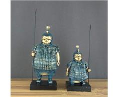 FENGJIAREN Figurine,Statue,Statuette,Sculture,Guerrieri di Terracotta Antica Accessori Home Home Improvement Bar Retro Armadietto TV Soft Vetrina Decorazione di Modello