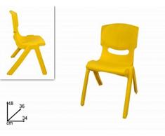 DUE ESSE Sedia per Bambini, Gialla, Multicolore, Taglia Unica