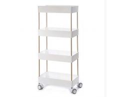 Vivarry Carrelli da Portata,Armadietti,Carrello da Cucina richiudibile,Carrelli portavivande,Carrello di Servizio,Home Carrello,Scaffalatura Mobile