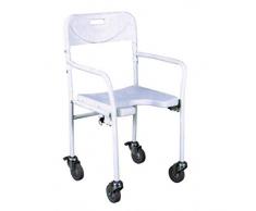SEDIA DA DOCCIA CON RUOTE PIEGHEVOLE