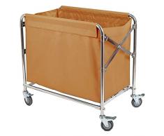 NOALED Scaffali da Cucina Scaffale portaoggetti Carrello da Servizio Carrello Medico Carrello portabiancheria Pieghevole per Hotel, Carrello portabiancheria con Ruota Freno Universale, Co