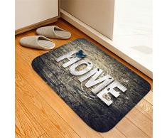 Hupoop Tappeto antiscivolo con tappetino antiscivolo per tappeti 40X60 CM Assorbe tappetino da cucina/coperta per acqua (C)