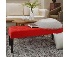 LXESWM Ottomano banco poggiapiedi Cuoio Scarpe Banco poggiapiedi Divano a Panca Bedroom End Sgabello poggiapiedi for Soggiorno Camera da Letto (Colore : C, Size : 100 × 40 × 45cm)