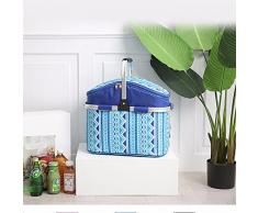 GAOLI Thermal Ice Pack Outdoor Picnic Pieghevole Carrello Tessuto Oxford Pellicola Di Alluminio Di Handheld Pranzo Di Calore A Pacco Blu